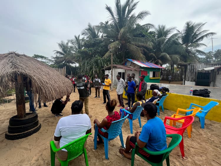 <p>Community technical training led by LYCA with community members</p>